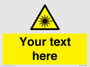 Custom Laser Hazard Sign